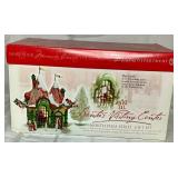 Department 56 North Pole Series Gift Set Sweet Rock Candy CO. and Santa