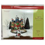 Department 56 2002 Glacier Park Pavilion Holiday Gift Set North Pole Series, Wedding Bells Chapel and Polar Power Company