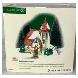 Department 56 2002 Glacier Park Pavilion Holiday Gift Set North Pole Series, Wedding Bells Chapel and Polar Power Company