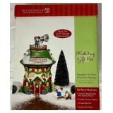North Pole Series Department 56 Naughty or Nice Detective Agency Holiday Gift Set, Welcome to Elf Land Gateway Entrance, Alfie