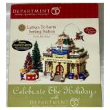 Department 56 Letters to Santa Sorting Station and Checking It Twice Wind Up Toys Holiday Gift Sets with Count to Christmas Headquarters