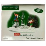 Dept 56 North Pole Series Coca-Cola Fizz Factory, Coca-Cola Sliding Hill, Polar Bear Taxi Service, Ice Cold Coca-Cola and Coca-Cola Taste Test