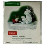 Dept 56 North Pole Series Coca-Cola Fizz Factory, Coca-Cola Sliding Hill, Polar Bear Taxi Service, Ice Cold Coca-Cola and Coca-Cola Taste Test