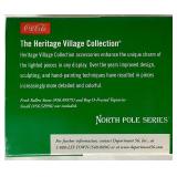 Dept 56 North Pole Series Coca-Cola Fizz Factory, Coca-Cola Sliding Hill, Polar Bear Taxi Service, Ice Cold Coca-Cola and Coca-Cola Taste Test