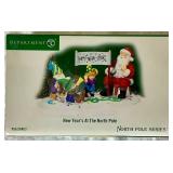 North Pole Series by Dept 56 Christmas Sweet Shop Gift Set, Teddy Bear Training Center, Christmas Fun Run and New Year