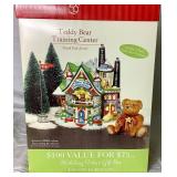 North Pole Series by Dept 56 Christmas Sweet Shop Gift Set, Teddy Bear Training Center, Christmas Fun Run and New Year