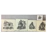 Dept 56 Early Editions of North Pole Series Christmas Bread Bakers, Glass Ornament Works, Neenee