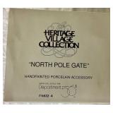 Dept 56 Early Editions of North Pole Series North Pole Express Depot, North Pole Gate, Mrs. Claus