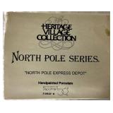 Dept 56 Early Editions of North Pole Series North Pole Express Depot, North Pole Gate, Mrs. Claus
