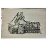 Dept 56 Early Editions of North Pole Series North Pole Express Depot, North Pole Gate, Mrs. Claus