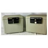 Two Sentry Floor Safes with Keys Model 1170 15" W x 10.75" D x 13" H
