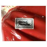 Department 56 Santa Cookie Jar and 2001 Father Christmas Peggy Toole 3" Salt and Pepper Shakers