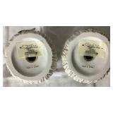 Department 56 Santa Cookie Jar and 2001 Father Christmas Peggy Toole 3" Salt and Pepper Shakers