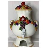 Department 56 Cornucopia Dellarobia Cider Server with Original Box and Harvest Covered Bowl