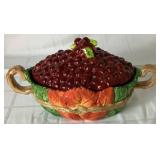 Department 56 Cornucopia Dellarobia Cider Server with Original Box and Harvest Covered Bowl