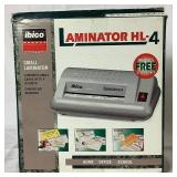 Multi Purpose Commercial Laminator, Small Laminator HL-4 and 6 boxes of Laminating Pouches