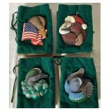 Overboard Art Handmade Wild Bird Ornaments by Don Briddell 2000-2010