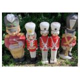 Vintage Holiday Blow Mold Yard Decorations