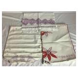 Vintage Assortment of Embroidered Linens