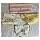 Vintage Assortment of Embroidered Linens