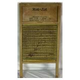 Antique Bundle of Rug Beaters, Rid-Jid Washboard J. R. Clark Co. Minneapolis, MN. and "The Triumph" Hand -Operated Seed Planter Janesville, Wis.