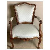 Vintage Upholstered Louis XV Style Chair