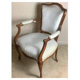 Vintage Upholstered Louis XV Style Chair
