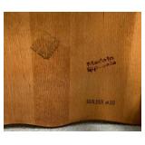 Vintage Hard Rock Maple Rose Engraving Motif Rocking Chair