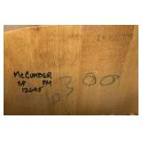 Vintage Hard Rock Maple Rose Engraving Motif Rocking Chair