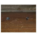 Antique Marble Top Coffee Table on Wheels with Drawer