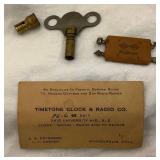 Vintage Grandfather Clock with Key