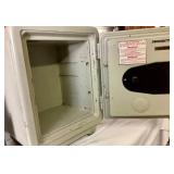 Four Safes - Sentry Combo Floor Safe 23" H x 17" W x 13.75" D , ADG Sports Electronic Safe 14" W x 10" D x 9.75" H and Two Metal Lock Boxes with keys