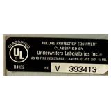 Sentry Fire Safe Model 2180 with key 15" W x 11" D x 13" H and Montgomery Ward Combo Floor Safe Model 9042 22" H x 23" D x 16.5" W