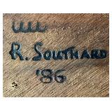 Hand Carved Eagle Head by Richard Southard 1986 and Red Mill Mfg. Handcrafted Eagle Figurine