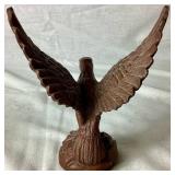 Hand Carved Eagle Head by Richard Southard 1986 and Red Mill Mfg. Handcrafted Eagle Figurine