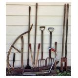 Vintage Garden & Yard Tool Lot