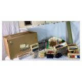 Life-Like HO Scale Train Set No.8779 With Mountain, Buildings, Cars, Trees, Tracks and Accessories In Original Box