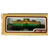 Life-Like HO Scale Train Set No.8779 With Mountain, Buildings, Cars, Trees, Tracks and Accessories In Original Box