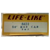 Life-Like HO Scale Train Set No.8779 With Mountain, Buildings, Cars, Trees, Tracks and Accessories In Original Box