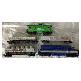 Vintage Bachmann HO Scale Train Set with Cars In Original Boxes, Tracks and Accessories