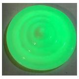 Vintage Childs Vanity (no mirror) and Writing Desk with Bench, with Vintage Plastic Play Corning Ware Set & Akro Agate Glass Toy Teacup, Plates, and Pitcher