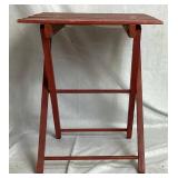 Childrens Vintage Folding Slat Table and Chairs