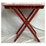 Childrens Vintage Folding Slat Table and Chairs