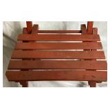 Childrens Vintage Folding Slat Table and Chairs