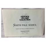 Dept 56 Early Editions of North Pole Series Reindeer Barn, Weather and Time Observatory and Tassy