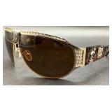 Christian Audigier Vintage Sunglasses and Case CAS401  72-8-125 