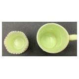 Antique Custard Uranium Glass Souvenir Collection Lot 2  - 11 Assorted Pieces