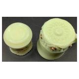 Antique Custard Uranium Glass Souvenir Collection Lot 2  - 11 Assorted Pieces