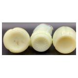 Antique Custard Uranium Glass Souvenir Collection - 9 Pieces