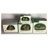 Dept 56 New England Village Series The Cranberry House, Gathering Cranberries, Its Almost Thanksgiving and Mountain View Cabin